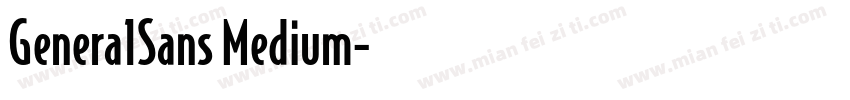 Genera1Sans Medium字体转换